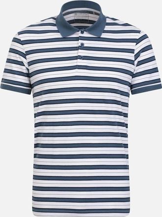 Mountain Warehouse Mens Mountain Warehouse Mens Wren Stripe Cotton Polo Shirt - White - Size: 44
