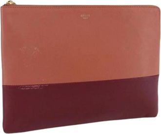 Celine Pre-owned Vintage Clutch - Dames - Vintage Clutch - Rood - ONE Size - Leer - Vintage
