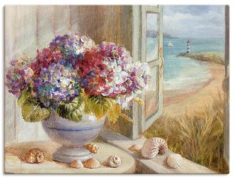 Artland Leinwandbild »Küsten Hortensie« Arrangements 1 Stk. tlg. auf Keilrahmen gespannt