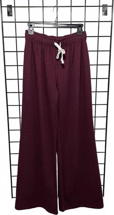 bobi Womens Wide Leg Pants In Port