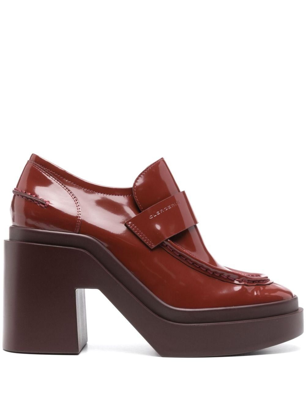 Escarpins Robert Clergerie Avec Plateforme - Taille 39 (7.5) - Beige Cuir - Occasion Très Bon état