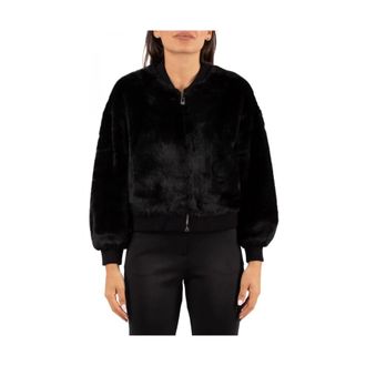 LuckyLu Mujer, Chaquetas, Negro, Talla: S