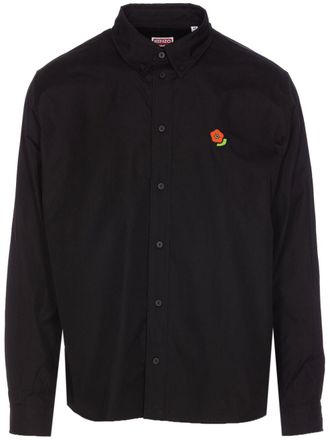 Kenzo Pop shirt - men - Cotton - 42 - Black