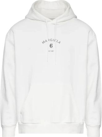 Maison Margiela Felpa - Heren - Hoodies - Wit - L - Hoodies & sweatvesten