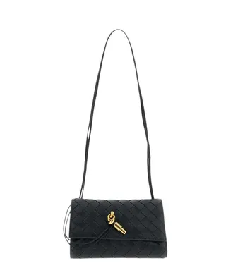 Bottega Veneta Black Andiamo Mini Crossbody Bag