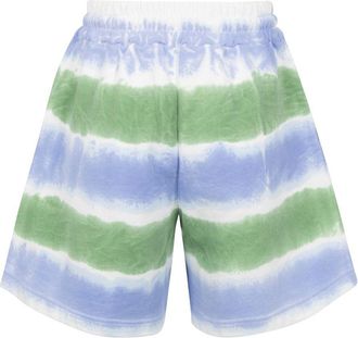 Msgm Womens Cotton Shorts - Light Blue - Size Medium