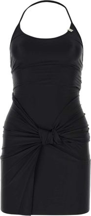 Alyx Black Satin Mini Dress