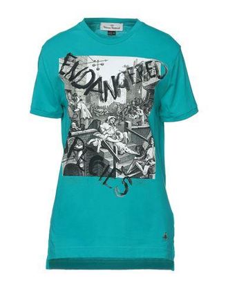Tシャツ・カットソー VIVIENNE WESTWOOD TOP SMANICATO ANNA IN JERSEY STAMPATO Women's Designer Tops and Shirts | Vivienne Westwood®