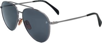 David Beckham Mens 61 mm Grey Sunglasses