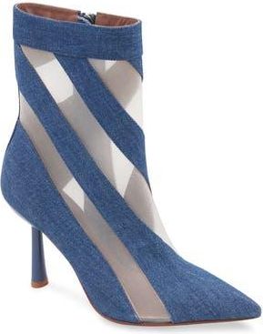 Bcbgmaxazria Reldo Mesh Bootie in Medium Denim at Nordstrom Rack, Size 6.5