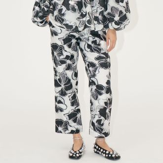 Stine Goya Damesculottes met elastische tailleband in Floral van Stine Goya