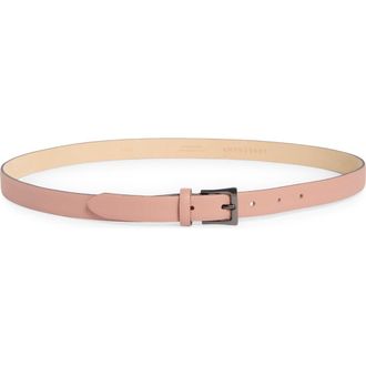 Longchamp Leather Belt in Blush at Nordstrom Rack