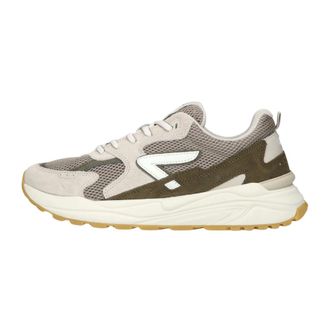 HUB Hub, Schoenen, Heren, Beige, 41 EU, Leer, Grid Sneakers