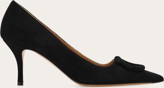 Ferragamo Women Mid heel maxi Gancini pump Black Size 10.5