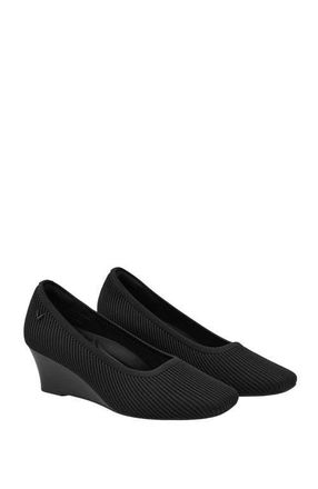 Vivaia Margot Wedge Pro Square-Toe Heel in Black at Nordstrom, Size 9.5