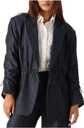 Aaiko Brynn CO 510 - Dames - Jassen - Blauw - Maat: L Leer