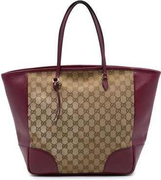 Gucci Pre-owned Gucci GG Canvas and Calfskin Bree Tote Ladies Y8K8Y0VJYSYO442C