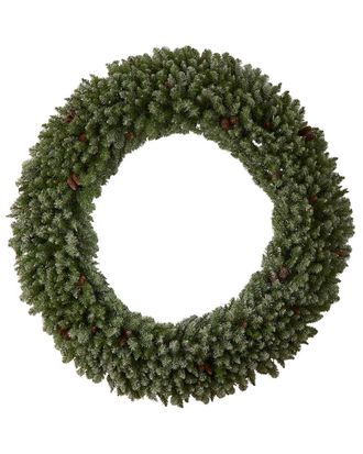 Nearly Natural 6Ft. Giant Flocked Artificial Christmas Wreath