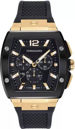 Ferragamo F-80 Chronograph Quartz Black Dial Mens Watch SFKE00624