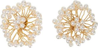 Saachi Saachi Pearl Webbed Earrings