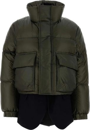 sacai nylon down jacket - Green