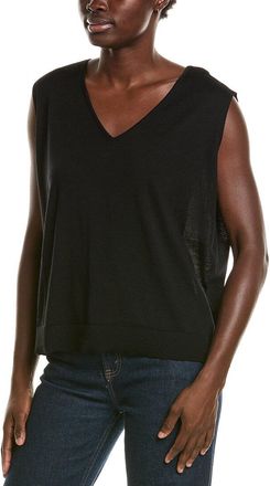 Eileen Fisher Wool V-Neck Vest