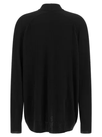Nude Wool-Cashmere Ring Neck Cardigan