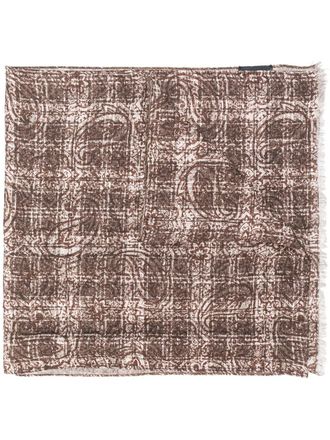 Dell'Oglio Sciarpa a quadri - Marrone