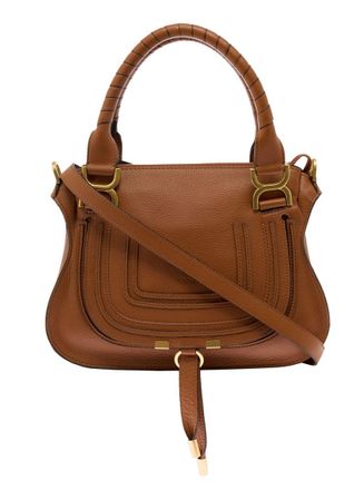 Chlo&eacute; Brown Mercie Small Satchel Bag