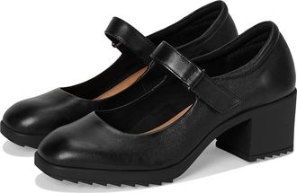 COMFORTIVA Hayes High Womens Heels Black : 7.5 M (B), Leather/Rubber/Suede