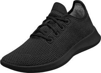 Allbirds Womens Tree Runner Shoe In Jet Black/black