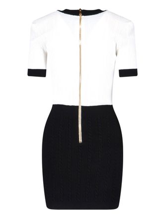Balmain Womens Dresses Black Viscose
