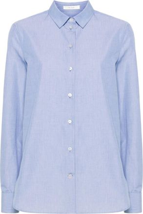 The Row Sky Blue Cotton shirt