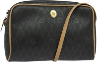 Dior Pre-owned Cross Body Bags, female, Black, Size: ONE SIZE Pre-owned Vintage Plastic Shoulder Bag