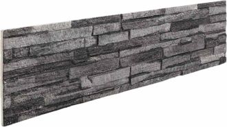 vidaXL Paneles De Pared 10 Uds. 100 X 25 Cm Antracita Espuma Eps Vidaxl