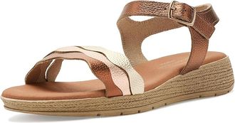Eric Michael Balzano Womens Wedge Shoes Metallic : EU 40 (US Womens 9.5-10) M (B), Textile/Leather