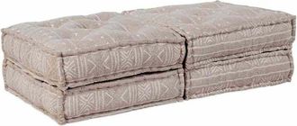 vidaXL Sof&aacute; Modular 2 Pcs Marr&oacute;n Claro 70 X 70 X 36 Cm Tela Vidaxl