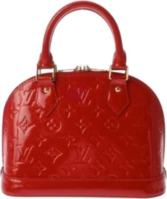 Louis Vuitton Pre-owned Handbags, female, Red, Size: ONE SIZE Pre-owned Monogram Vernis Handbag
