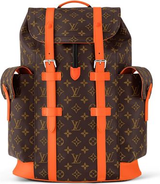 Louis Vuitton Christopher MM Monogram Macassar Canvas Brown Orange M46814