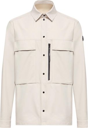 Moncler Moncler Shirt Jacket, Men, White, Size: Xxl