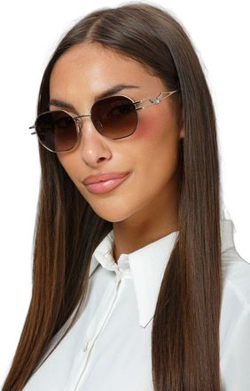 Zadig&Voltaire Womens Sunglasses Shiny Light Gold Metal