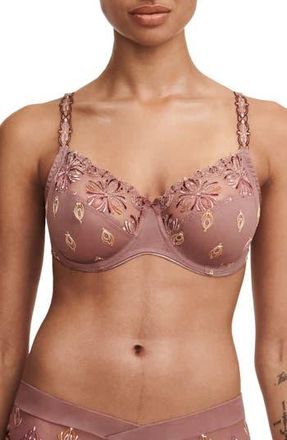 Chantelle Champs-&Eacute;lys&eacute;es Underwire Bra in Henne Multi at Nordstrom Rack, Size 34E (Dd Us)