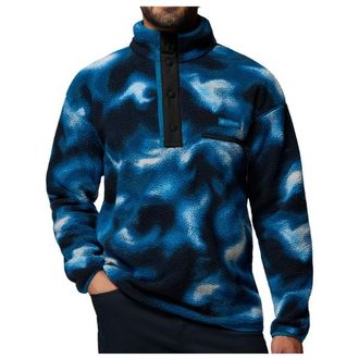 Columbia Helvetia II Printed Half Snap Fleece Fleecepullover f&uuml;r Herren | blau