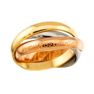 Cartier Trinity Yellow Gold (18K) Pink Gold (18K) White Gold (18K) Band Ring (Pre-Owned)