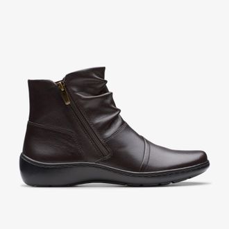 Clarks Cora Pace Chocolate Lea Laarzen