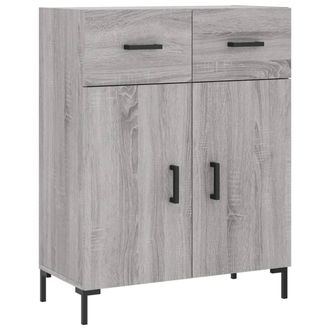 Berkfield Home Sideboard Grey Sonoma 69.5x34x90 cm Engineered Wood