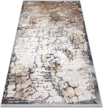 RugsX Rugsx - Alfombra Luce 74 Moderna Pavimentaci&oacute;n Ladrillo Vintage - Structural Gris / Mostaza Beige 115x170 Cm