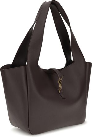 Saint Laurent Womens 5 &Agrave; 7 Shoulder Bag Dark Currant Calf Leather Bos Taurus