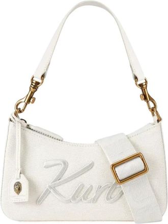 Kurt Geiger Kleine Hobo Crossbodytas - Dames - Schoudertassen - Wit - ONE Size - Leer - Tassen