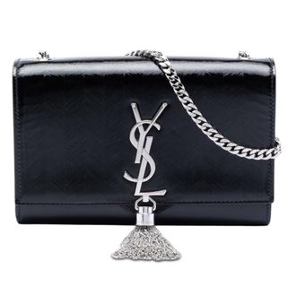 Saint Laurent Pre-owned Saint Laurent Medium Chevron Patent Monogram Kate Tassel Crossbody Ladies C8LD0HMV99A84V4E